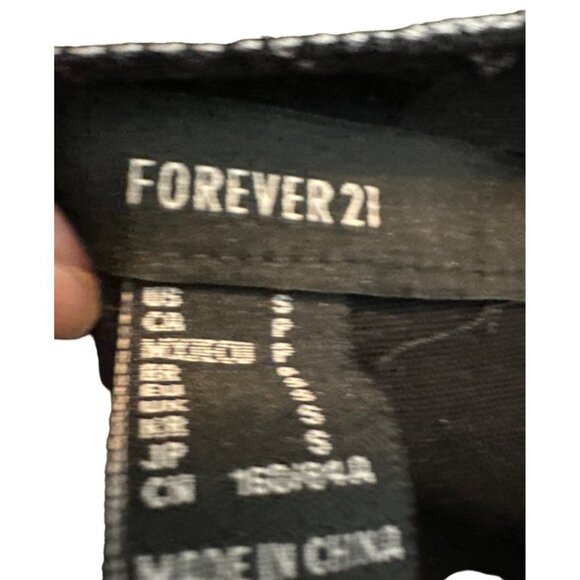 Forever 21 Women's Black Cotton Denim LOng Sleeves Jacket in Size Small Sku 2670 - Picture 10 of 12